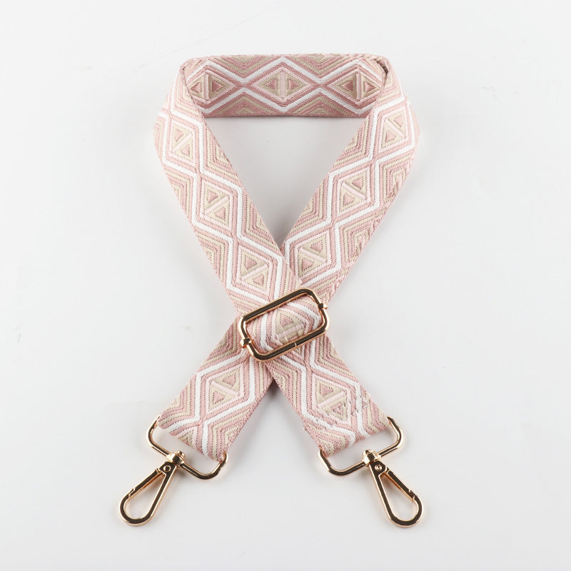 Striped Rhombus Triangle Geometric Line Pattern Bag Straps