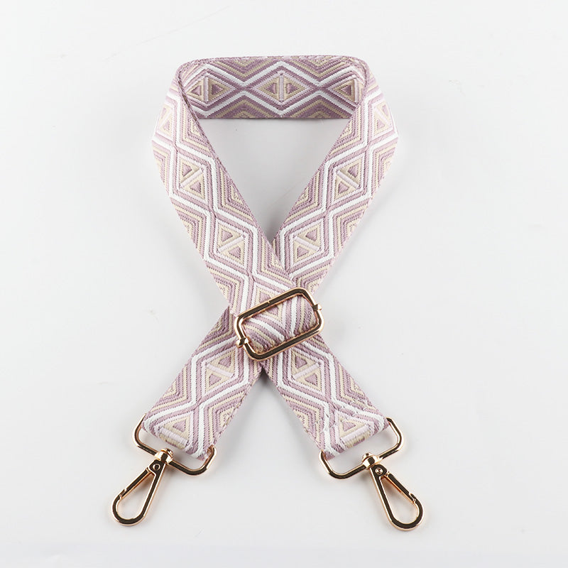 Striped Rhombus Triangle Geometric Line Pattern Bag Straps