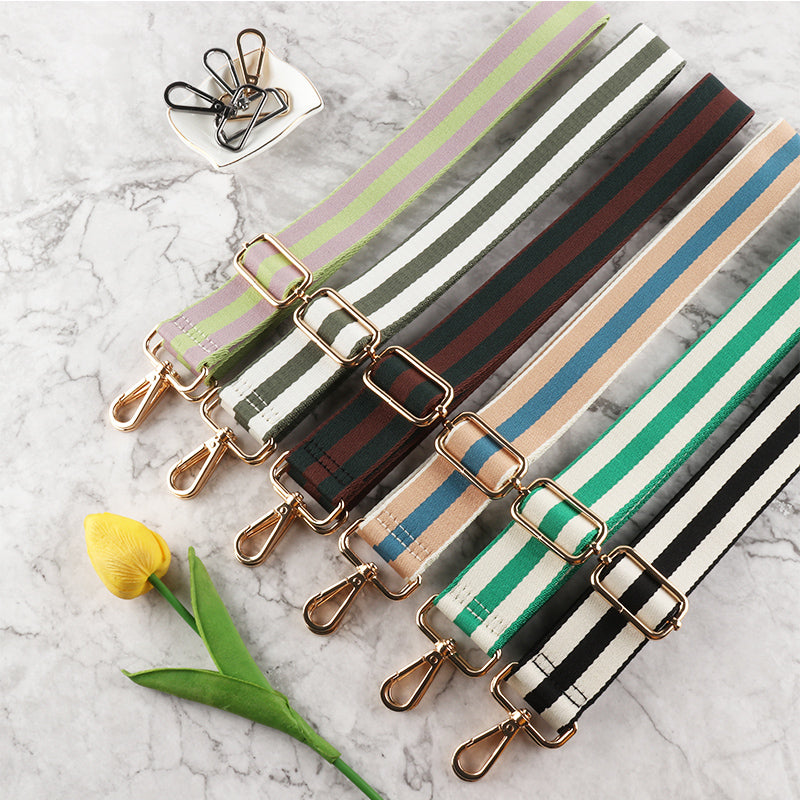 Handbags Shoulder Strap with Stripe