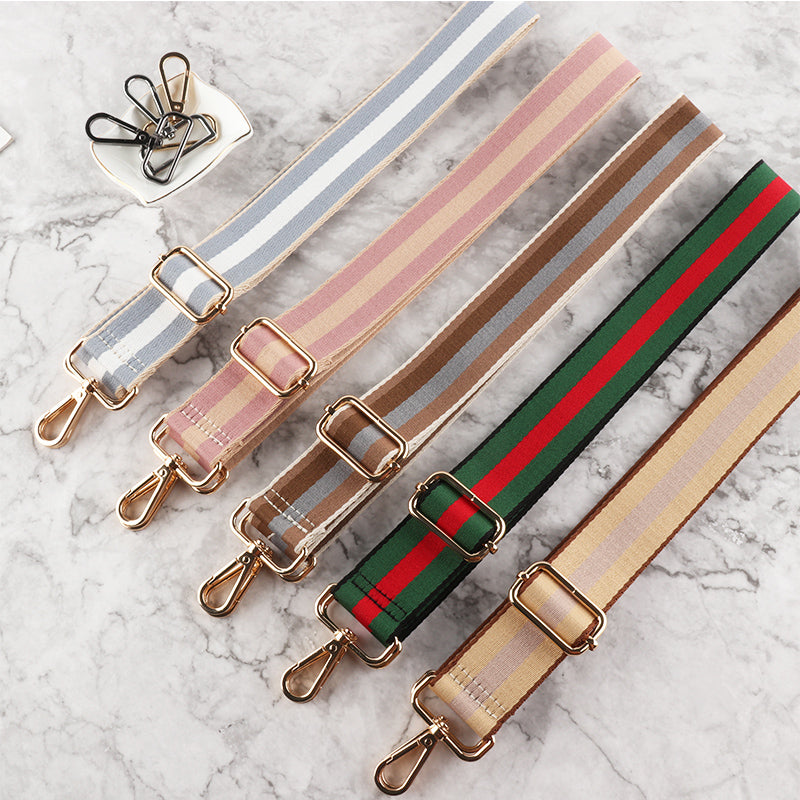Handbags Shoulder Strap with Stripe