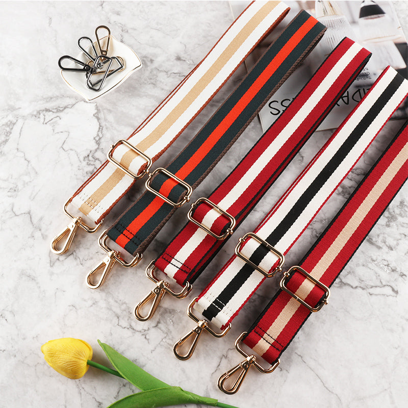 Handbags Shoulder Strap with Stripe