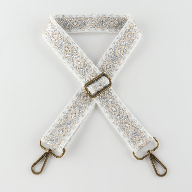 Bling Replacement Crossbody Shoulder Straps with Bronze Buckle