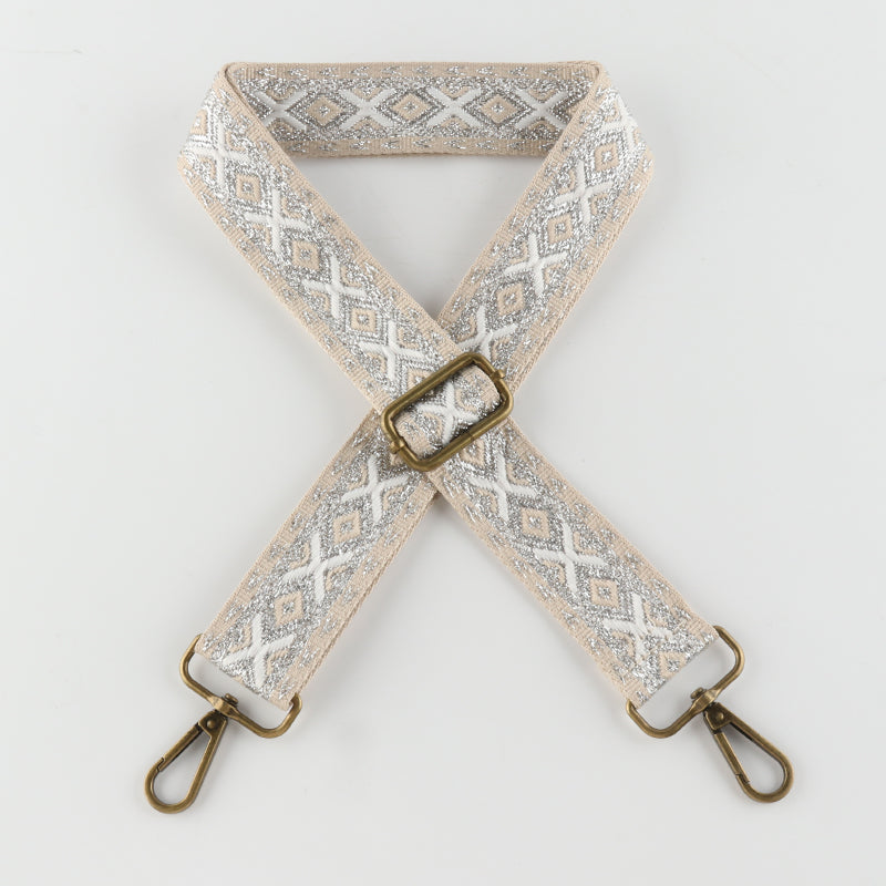 Bling Replacement Crossbody Shoulder Straps with Bronze Buckle