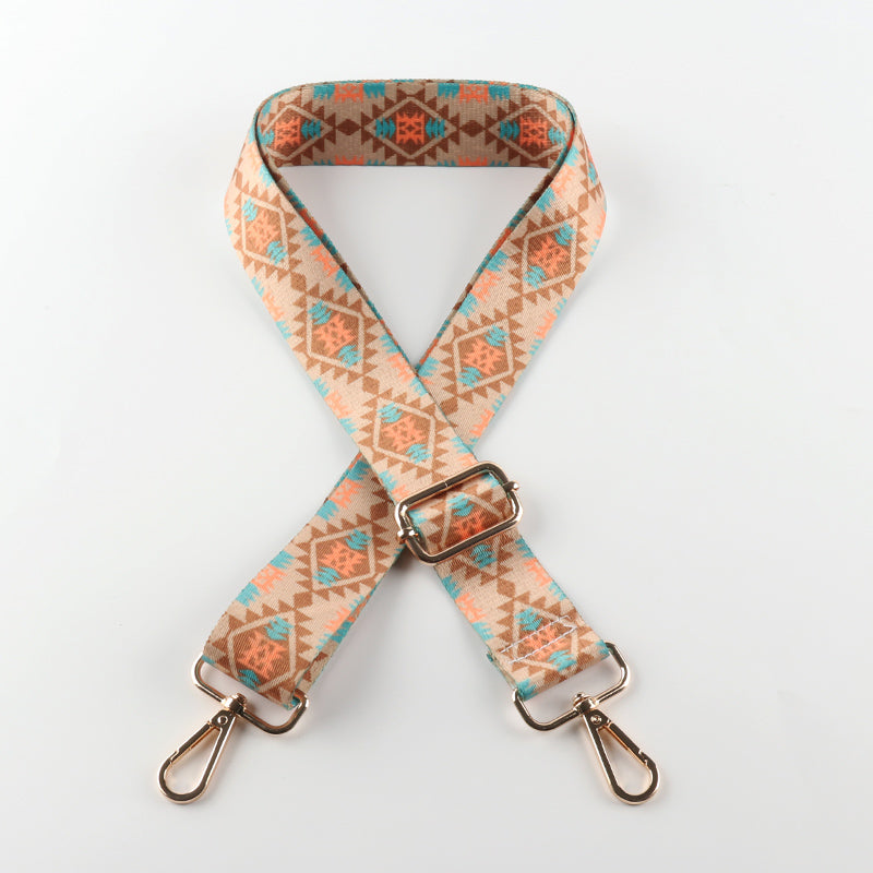 Heat Transfer Diamond Pattern Bag Strap