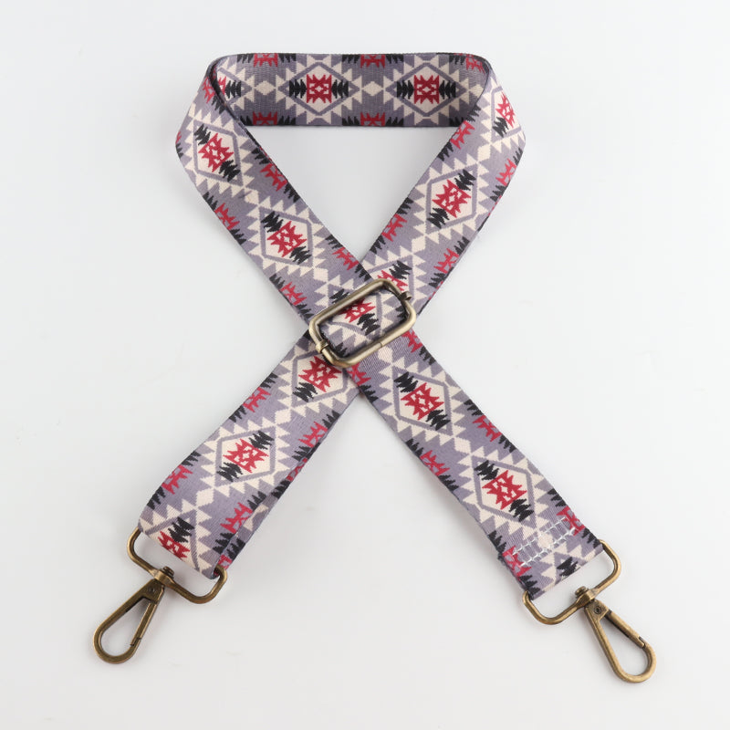 Hydrangea Diamond Textured Bronze Buckle Shoulder Straps
