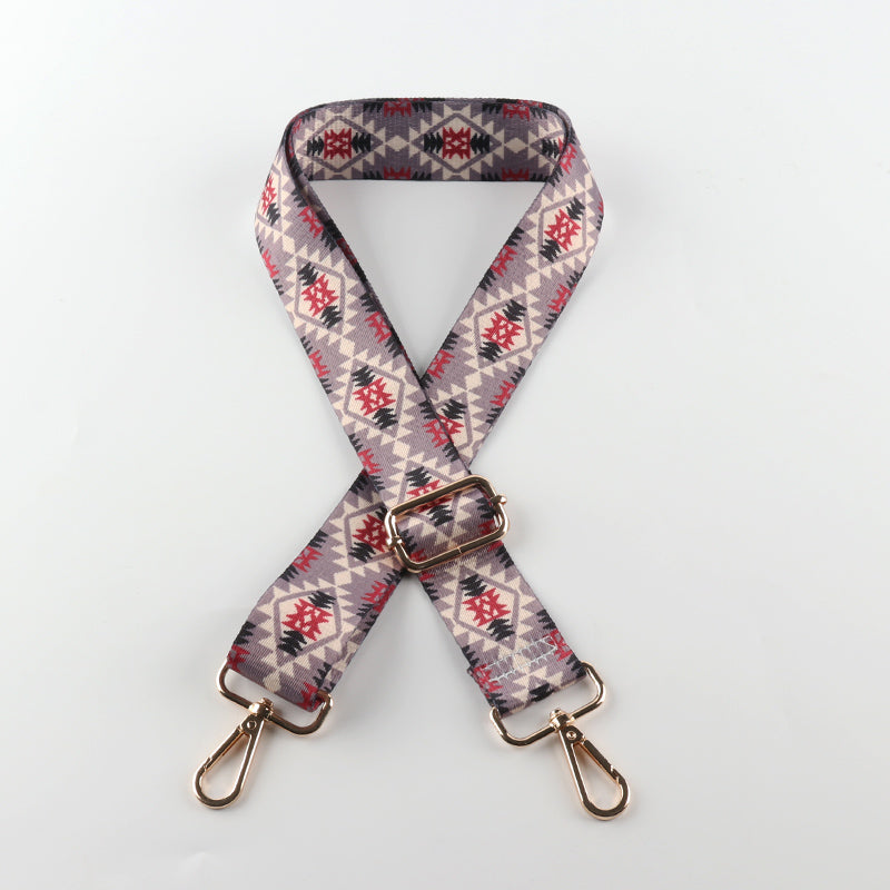 Heat Transfer Diamond Pattern Bag Strap