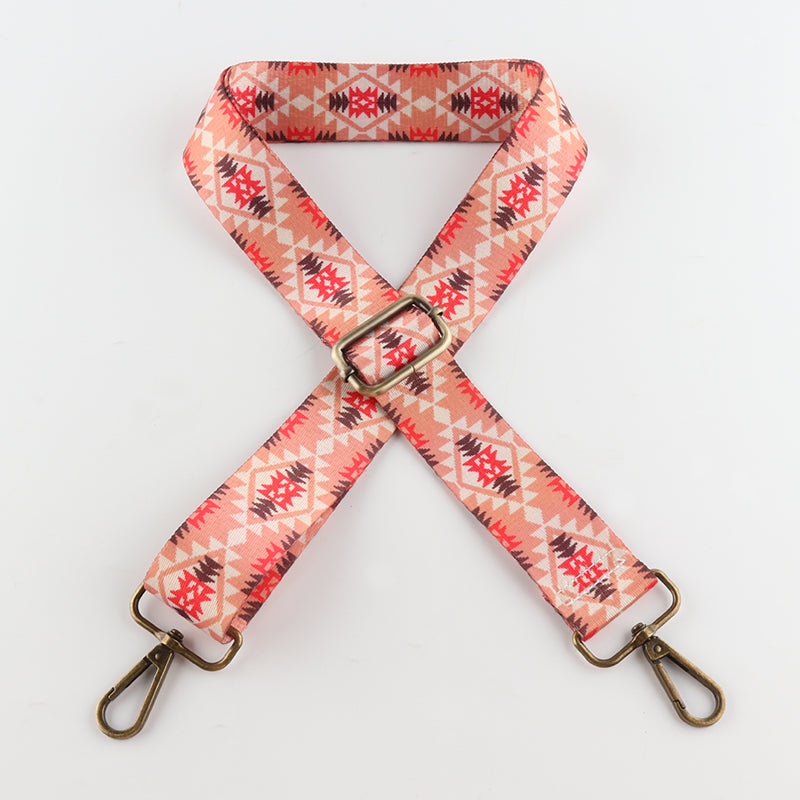 Hydrangea Diamond Textured Bronze Buckle Shoulder Straps