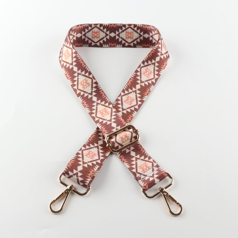 Heat Transfer Diamond Pattern Bag Strap