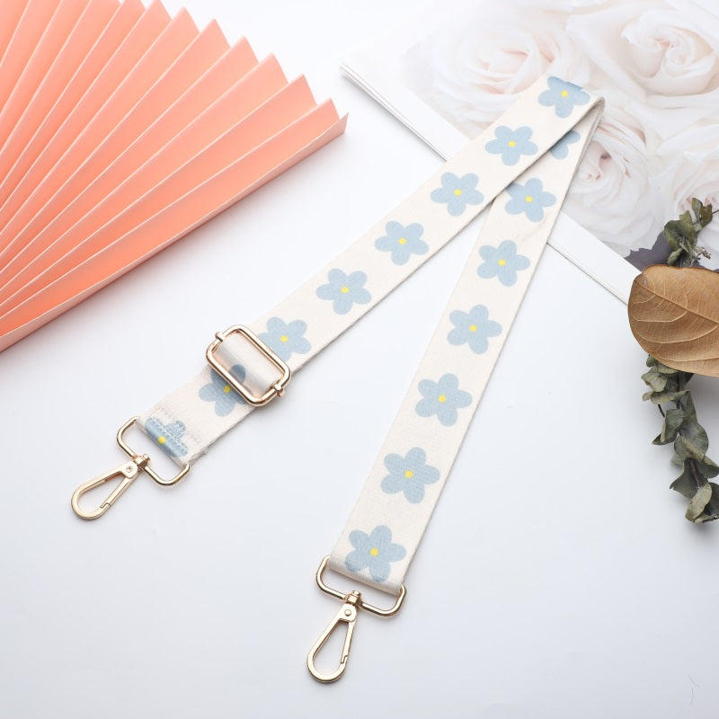 Snowflake Flower Pattern Bag Shoulder Strap
