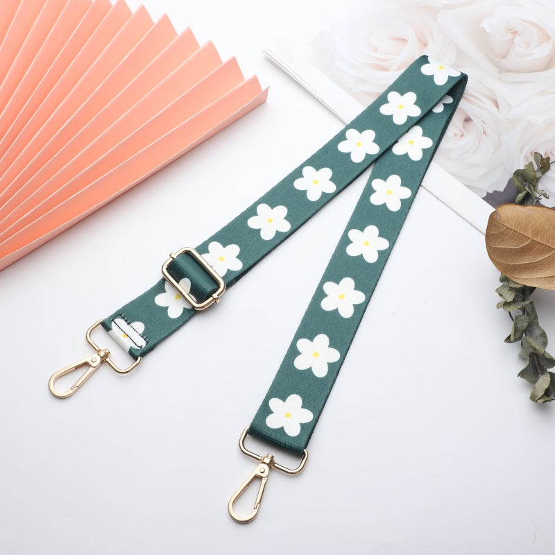 Snowflake Flower Pattern Bag Shoulder Strap