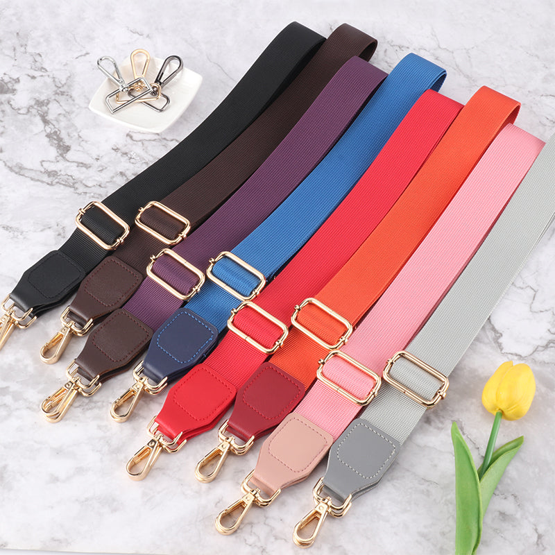 Wave Pattern Solid Color Bag Shoulder Strap