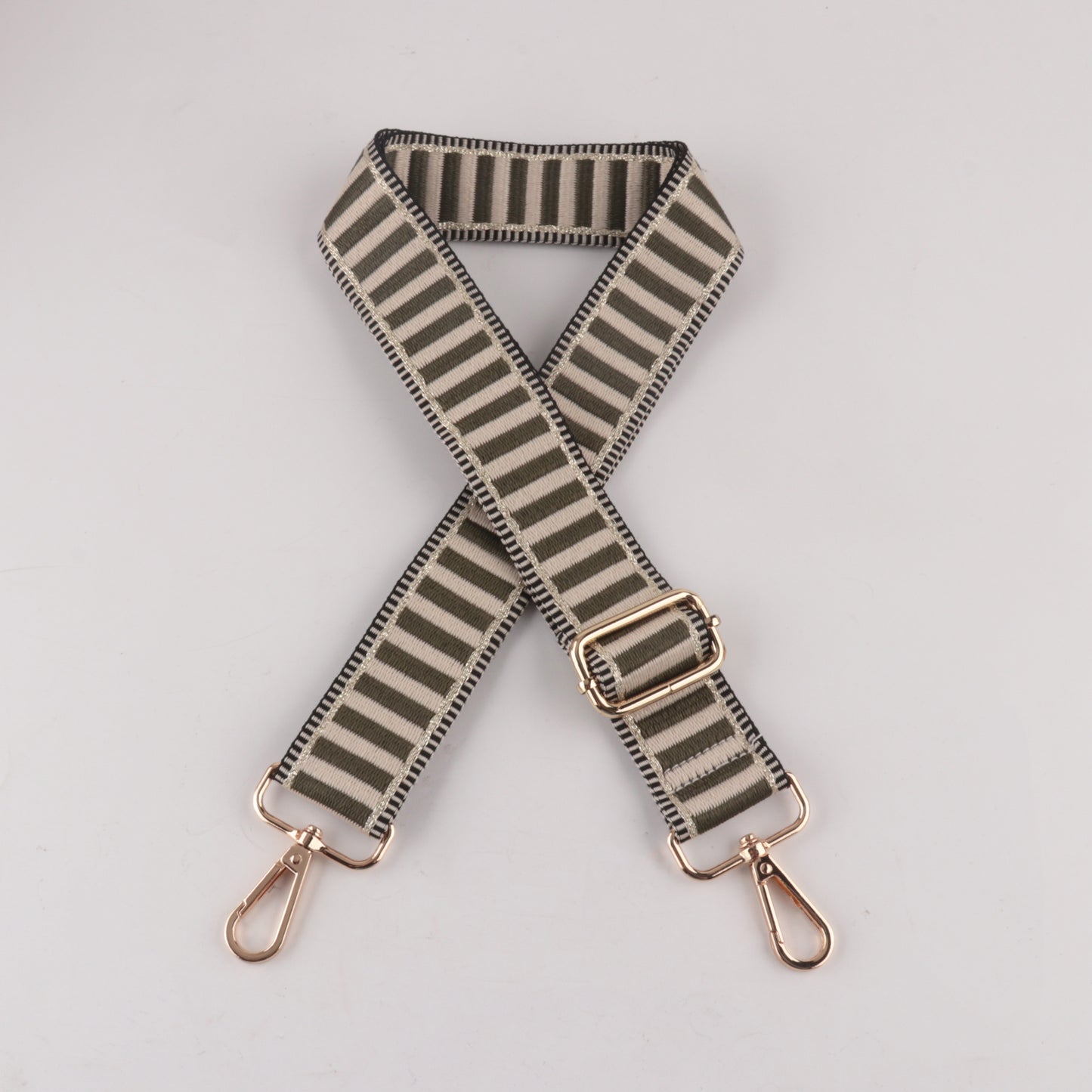 Horizontal Stripe Printed Bag Strap