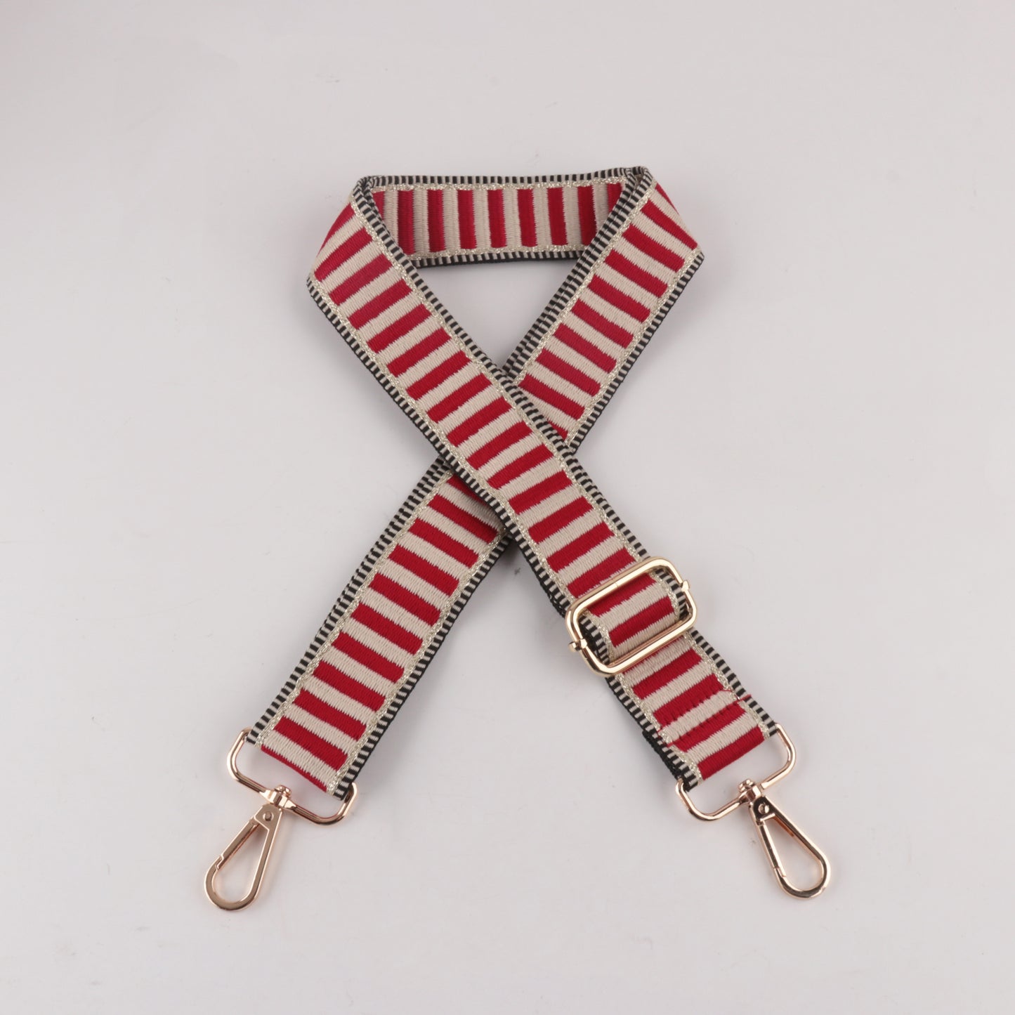 Horizontal Stripe Printed Bag Strap