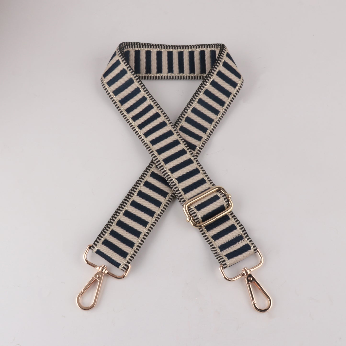 Horizontal Stripe Printed Bag Strap