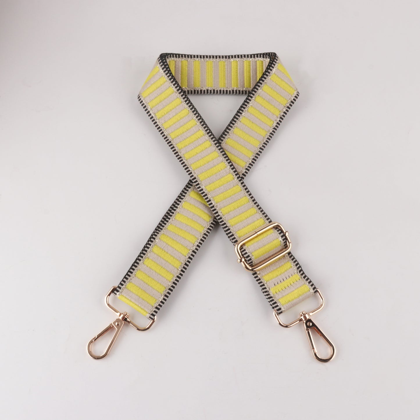 Horizontal Stripe Printed Bag Strap