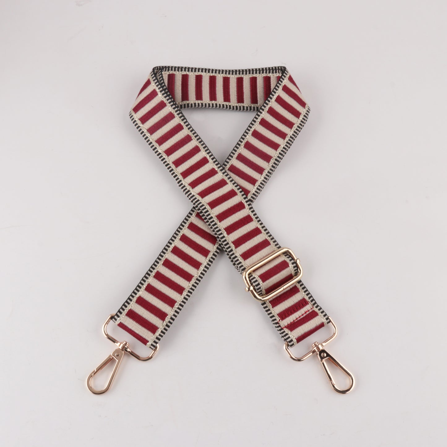 Horizontal Stripe Printed Bag Strap