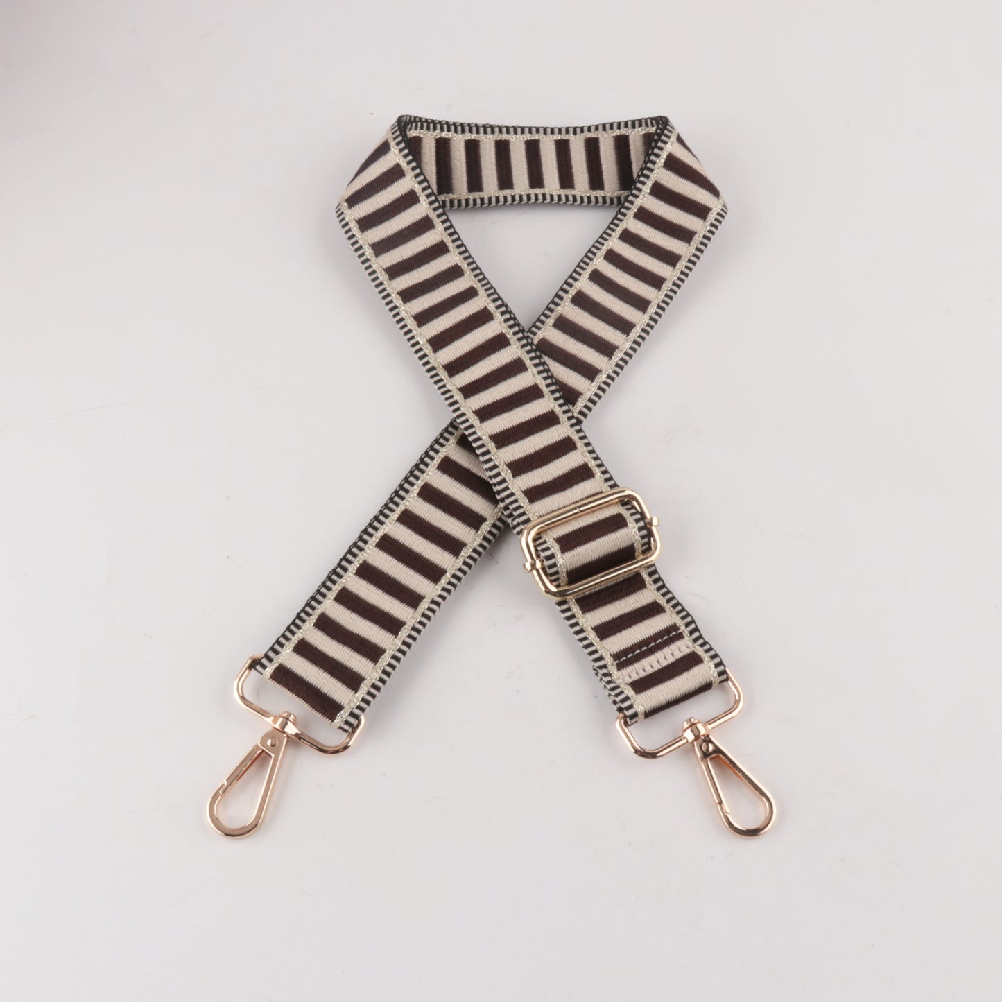 Horizontal Stripe Printed Bag Strap