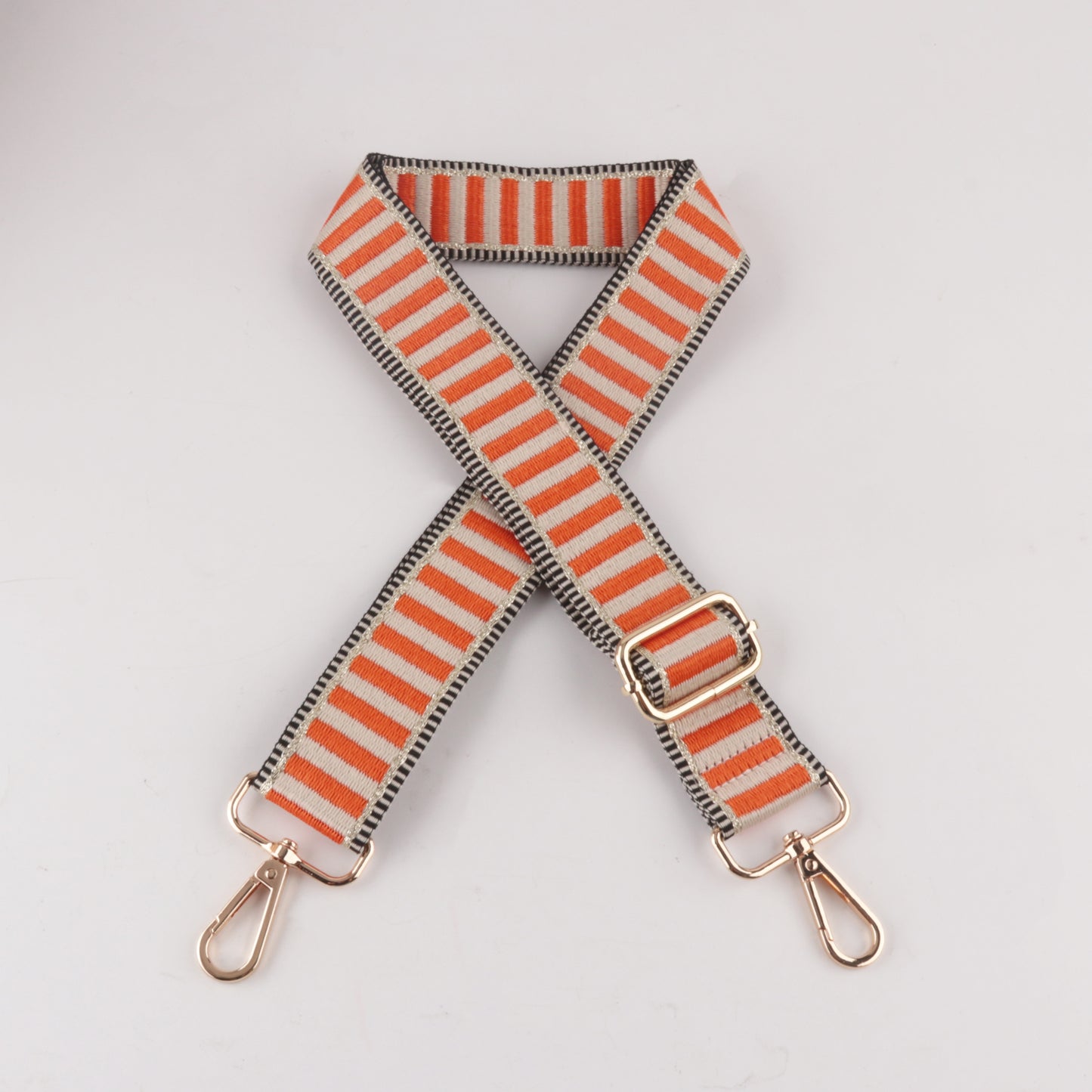 Horizontal Stripe Printed Bag Strap