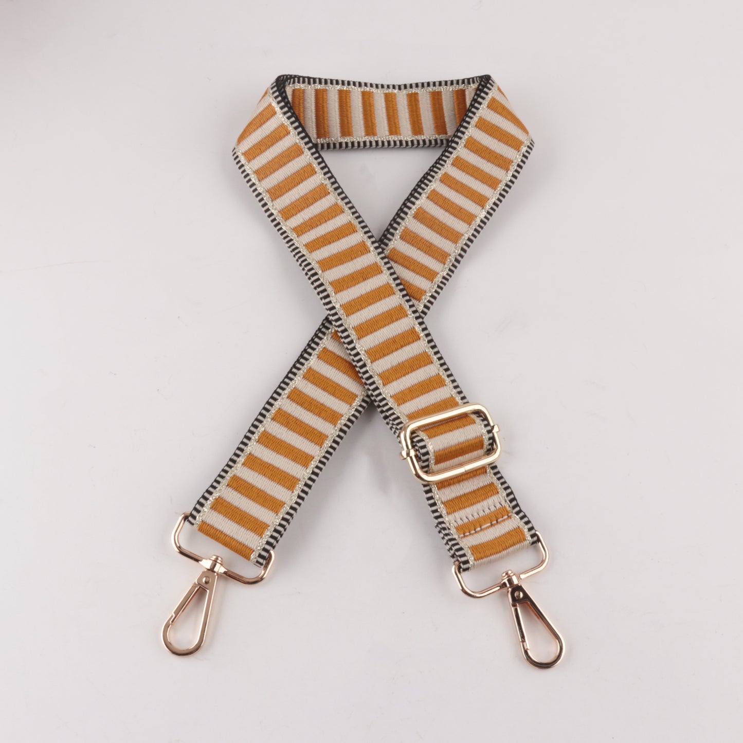 Horizontal Stripe Printed Bag Strap