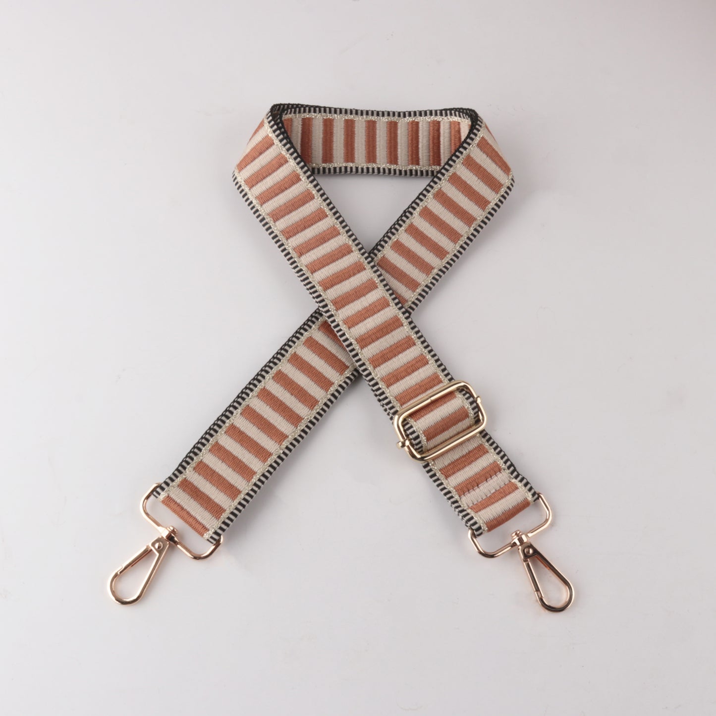 Horizontal Stripe Printed Bag Strap