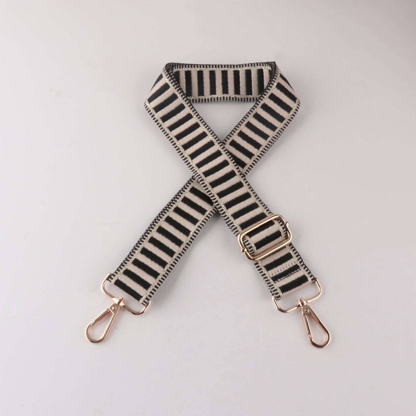 Horizontal Stripe Printed Bag Strap