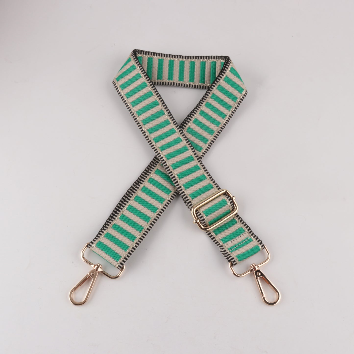 Horizontal Stripe Printed Bag Strap