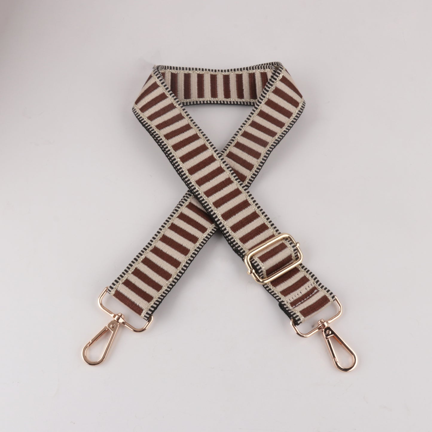 Horizontal Stripe Printed Bag Strap
