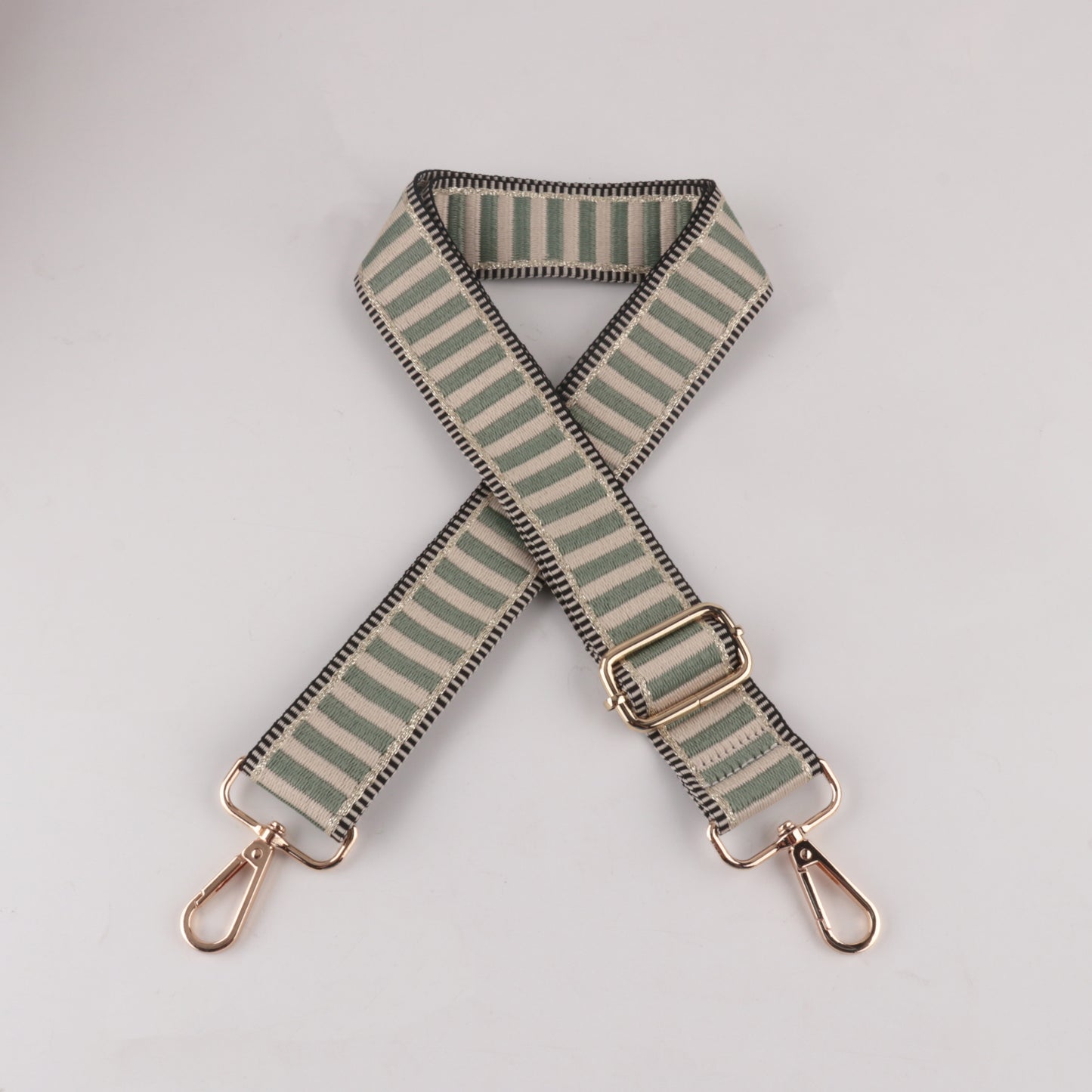 Horizontal Stripe Printed Bag Strap
