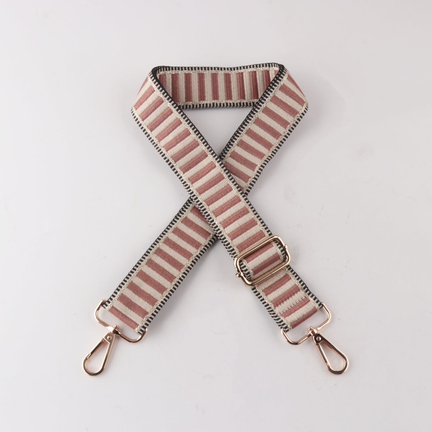 Horizontal Stripe Printed Bag Strap