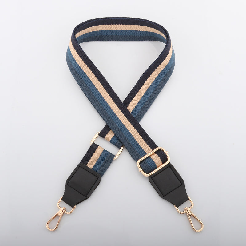 4K Colorful Jacquard Bag Strap with Leather Head