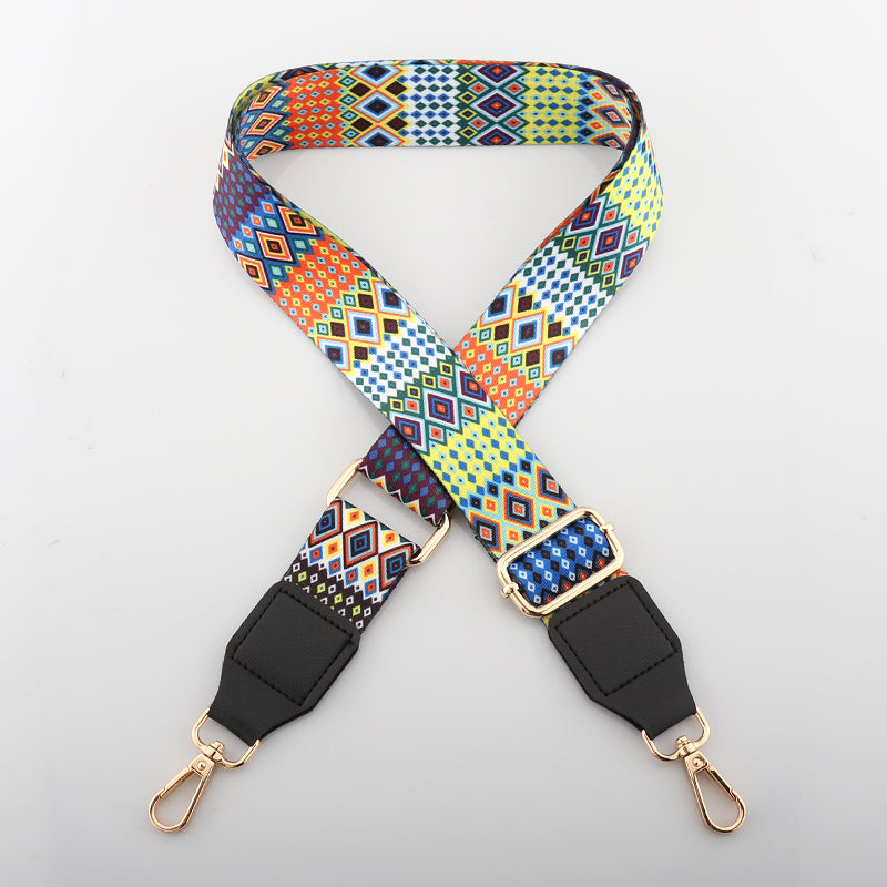 Colorful Phoenix Bag Shoulder Strap with Leather Head