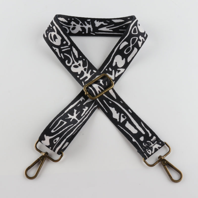 Rhombus Geometric Collision Elements Bronze Buckle Shoulder Straps