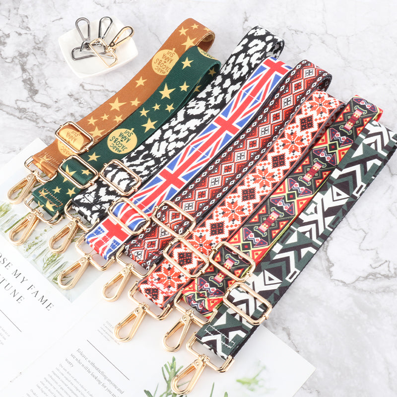 Ethnic Style Colorful Bag Shoulder Strap