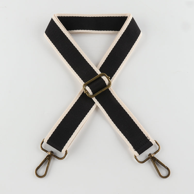 Solid Color Cotton Bronze Buckle Shoulder Straps