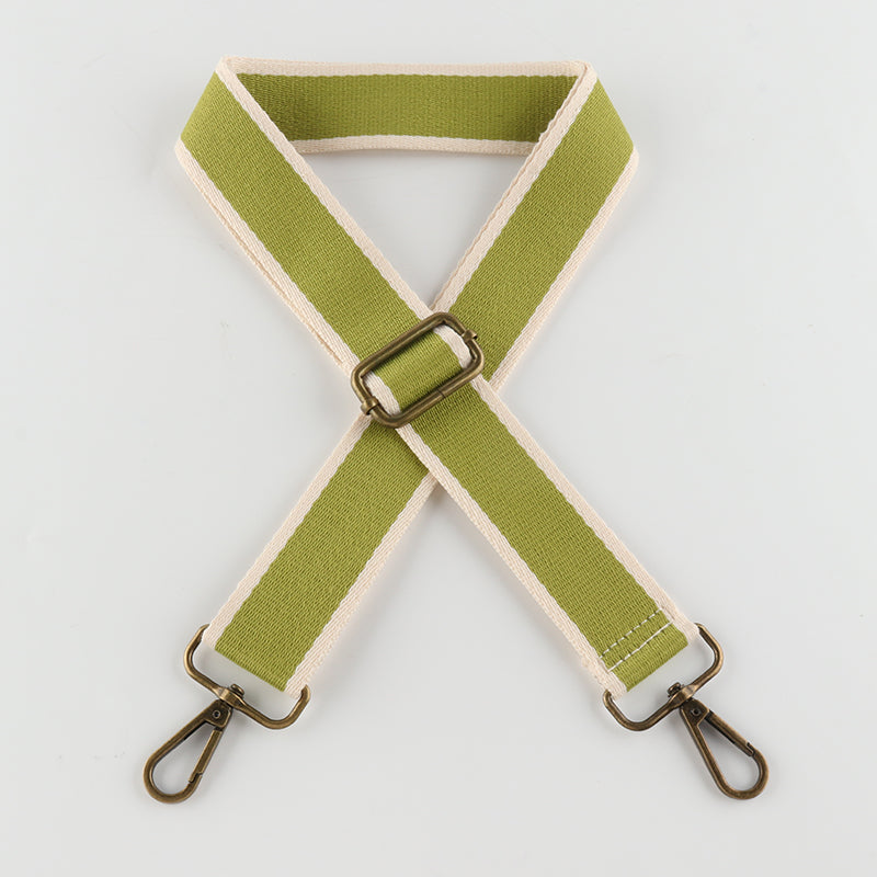 Solid Color Cotton Bronze Buckle Shoulder Straps