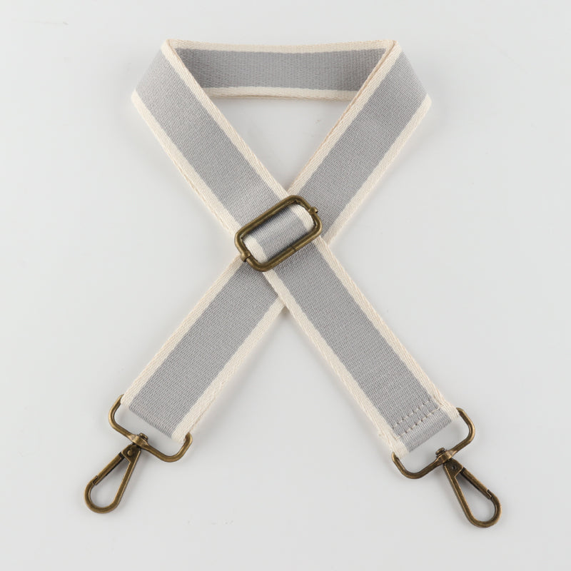 Solid Color Cotton Bronze Buckle Shoulder Straps