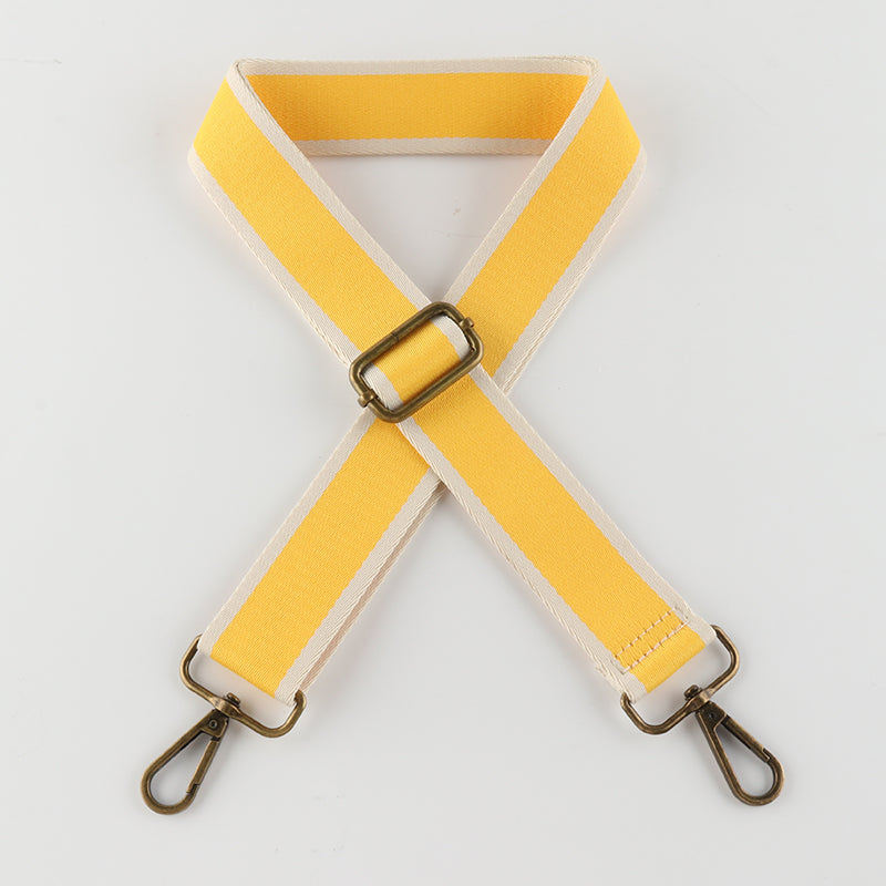 Solid Color Cotton Bronze Buckle Shoulder Straps