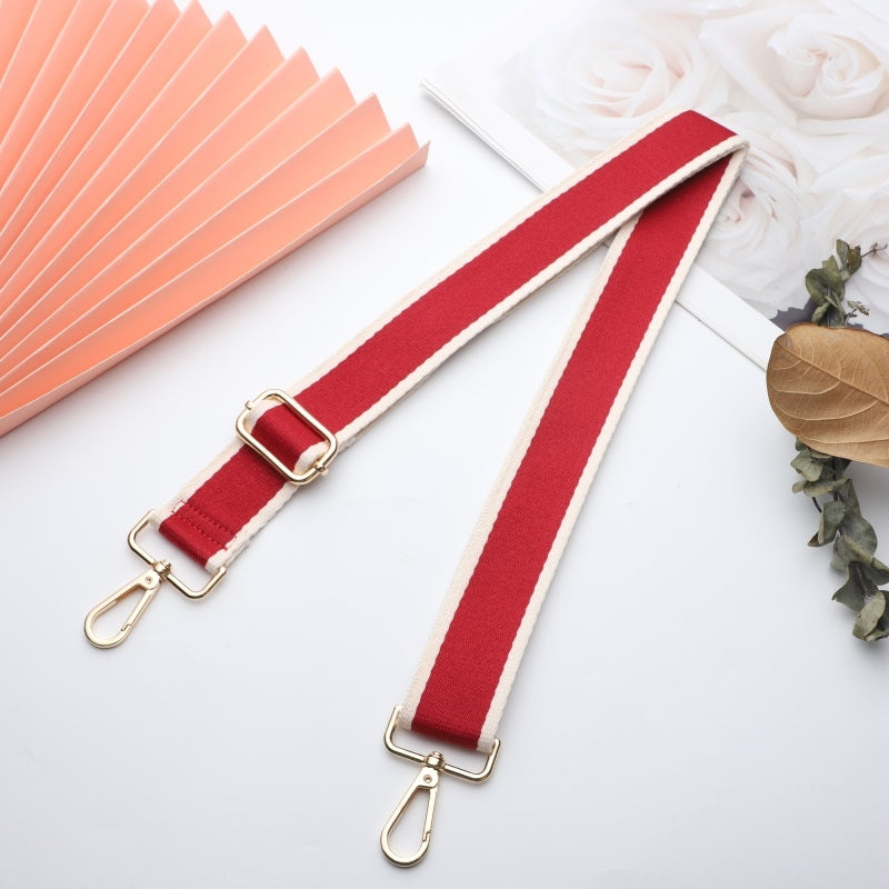 Solid Color Sandwich Pattern Bag Strap