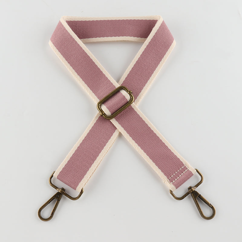 Solid Color Cotton Bronze Buckle Shoulder Straps