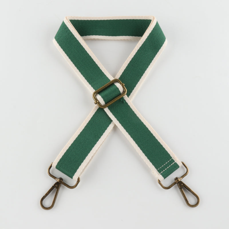 Solid Color Cotton Bronze Buckle Shoulder Straps