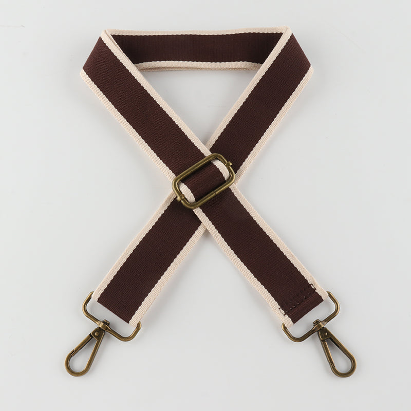 Solid Color Cotton Bronze Buckle Shoulder Straps