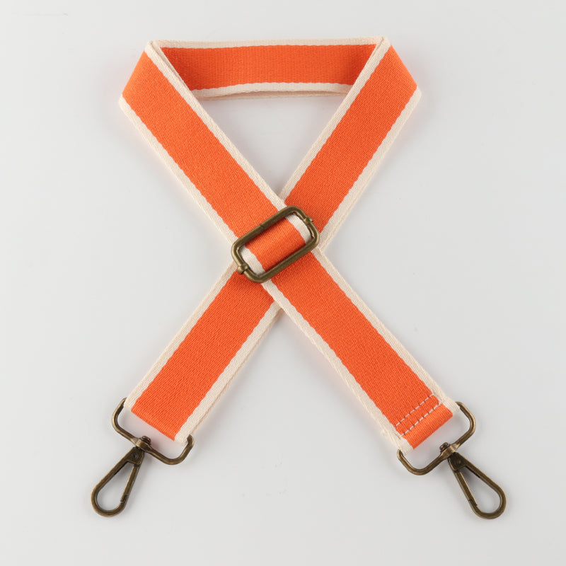 Solid Color Cotton Bronze Buckle Shoulder Straps
