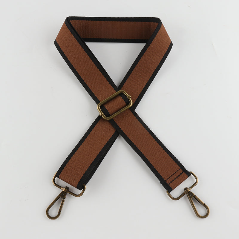 Solid Color Cotton Bronze Buckle Shoulder Straps
