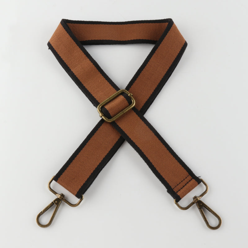 Solid Color Cotton Bronze Buckle Shoulder Straps