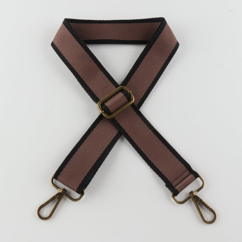 Solid Color Cotton Bronze Buckle Shoulder Straps