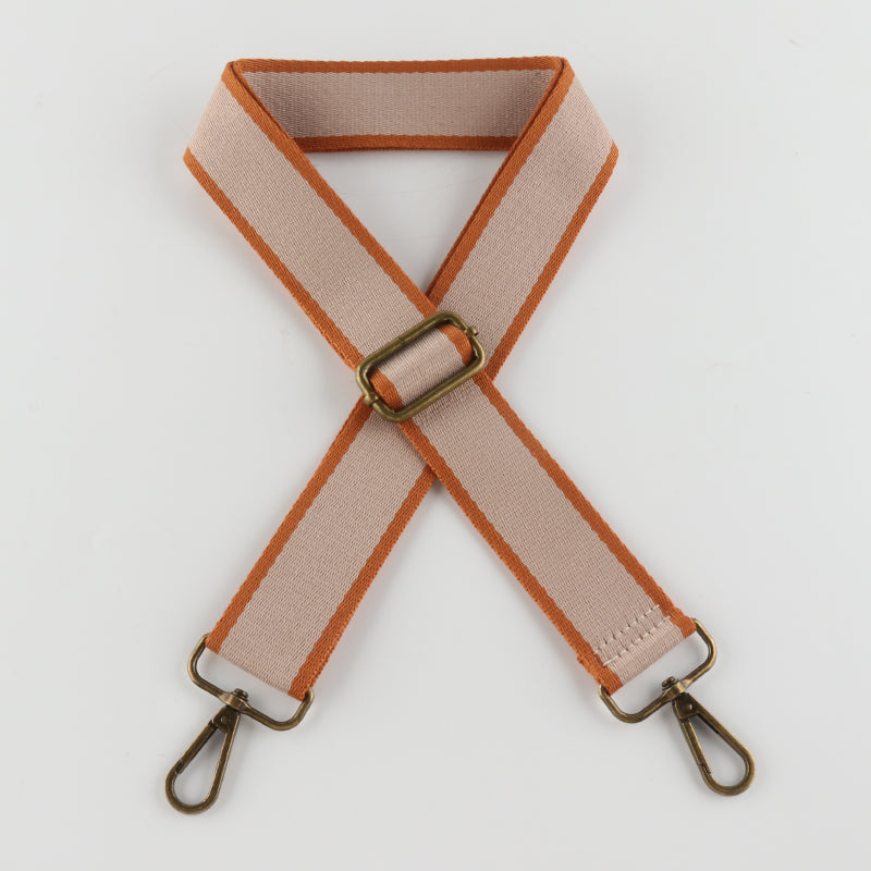 Solid Color Cotton Bronze Buckle Shoulder Straps