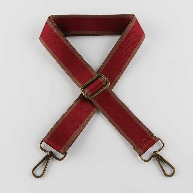 Solid Color Cotton Bronze Buckle Shoulder Straps