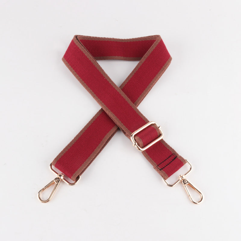 Solid Color Sandwich Pattern Bag Strap