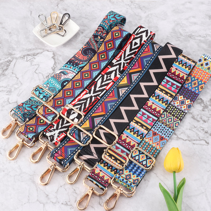 Classic Colorful Art Print Shoulder Straps