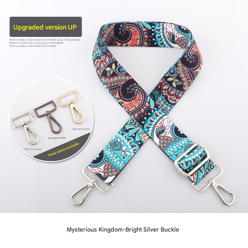 Classic Colorful Art Print Shoulder Straps